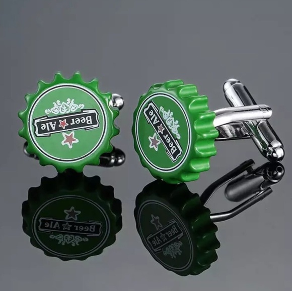 Other - 🍻 Beer Bottle Cap Cuff Links